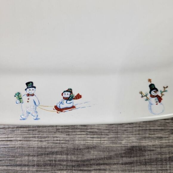 Bath & Body Works 1999 Holiday Edition Snowman Platter - Picture 7 of 10